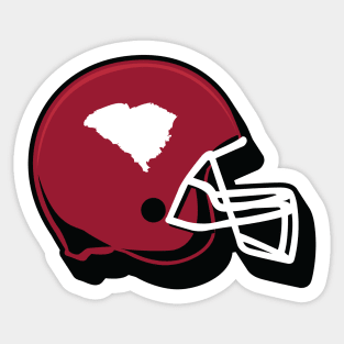 South Carolina Outline Football Helmet Sticker